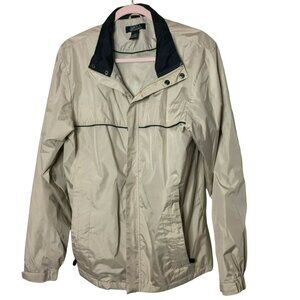 Mens Waterproof Windbreaker Jacket Boca Classic Size S Beige Tan u